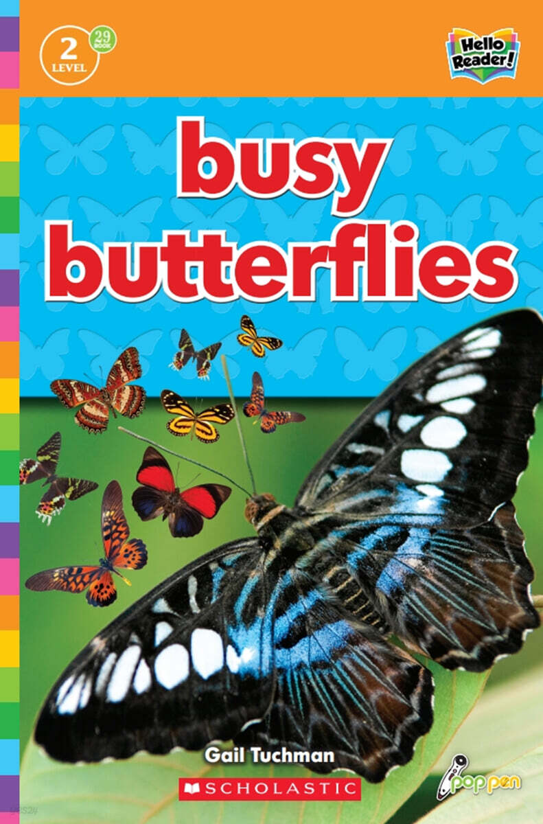 Scholastic Hello Reader Level 2 29 Busy Butterflies (Book + StoryPlus