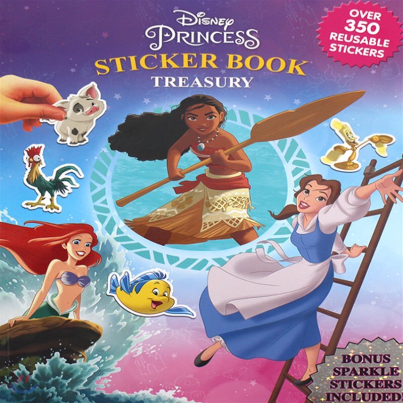 Disney Princess Sticker Book Treasury 디즈니 프린세스 스티커북 YES24