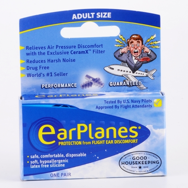Ear Planes Protection Plugs Adult Size Helps relieve air