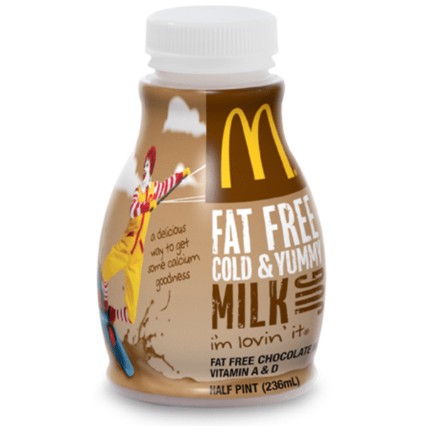 Fat Free Chocolate Milk Jug McDonald's, View Online Menu and Dish