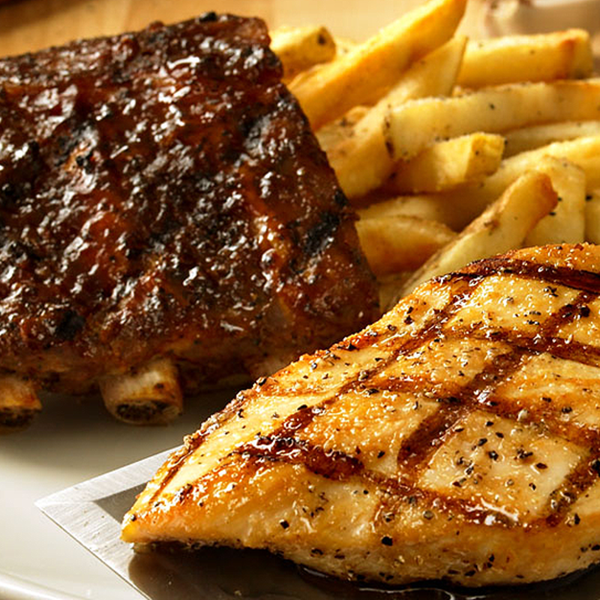 RIBS AND CHICKEN ON THE BARBIE Outback Steakhouse, View Online Menu and Dish Photos at Zmenu