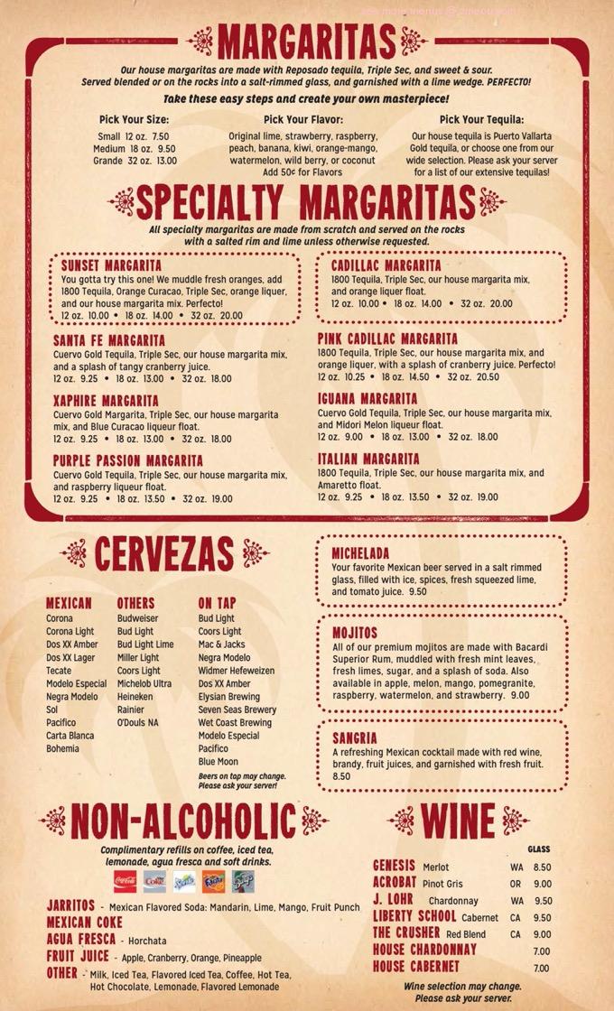 Online Menu of Puerto Vallarta Restaurant Restaurant, Federal Way