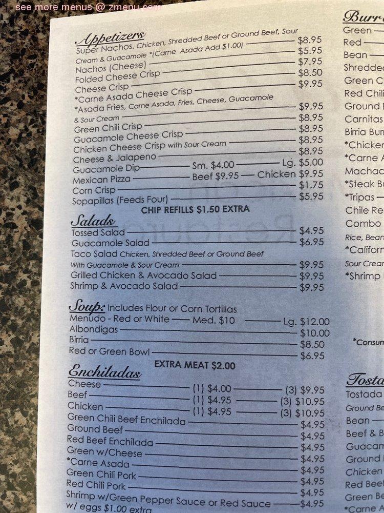 Online Menu of Lupitas Mexican Restaurant Restaurant, El Mirage, Arizona, 85335 Zmenu