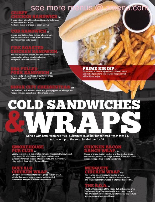 Online Menu of 4 Brothers Bar & Grill Restaurant, Le Mars, Iowa, 51031