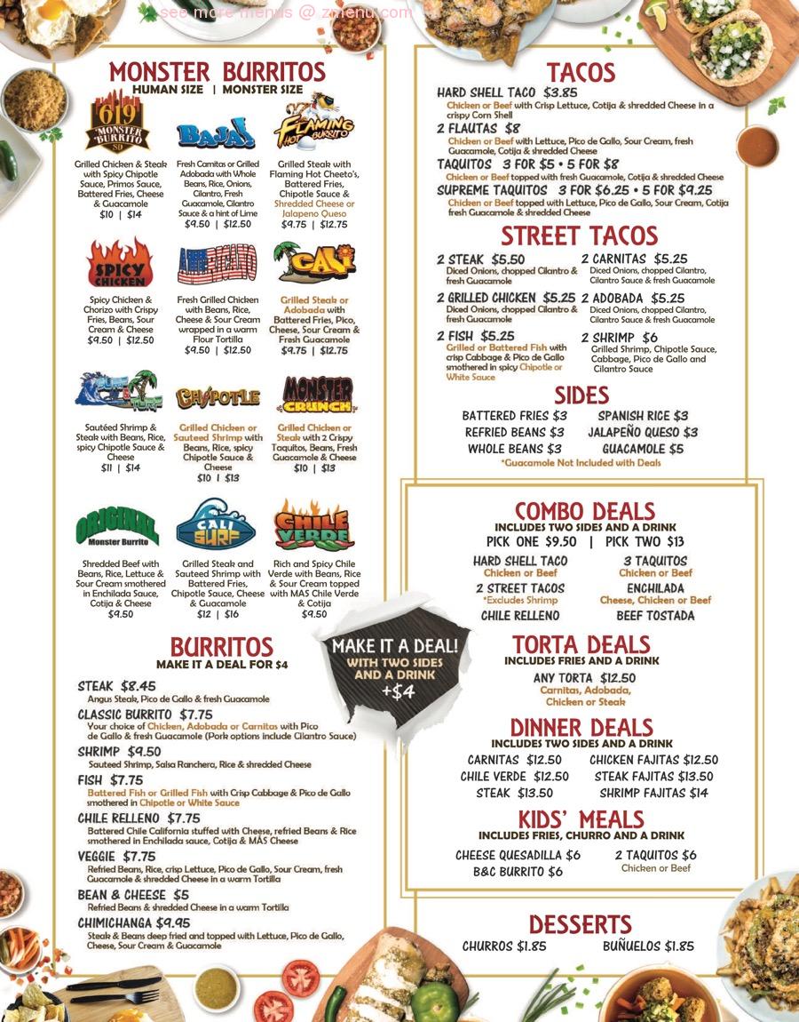 Online Menu of Los Primos Mexican Food Restaurant, Carlsbad, California