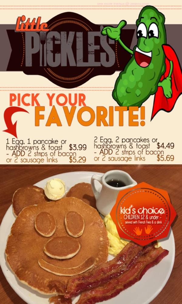 Online Menu of Pickles Restaurant Restaurant, Edmond, Oklahoma, 73034