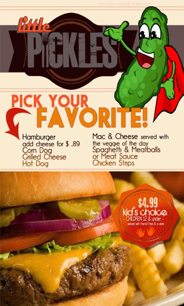 Online Menu of Pickles Restaurant Restaurant, Edmond, Oklahoma, 73034