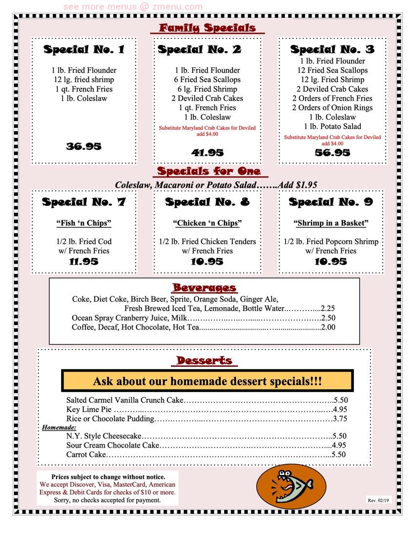 Online Menu of Lobster Claw Restaurant, Doylestown, Pennsylvania, 18902