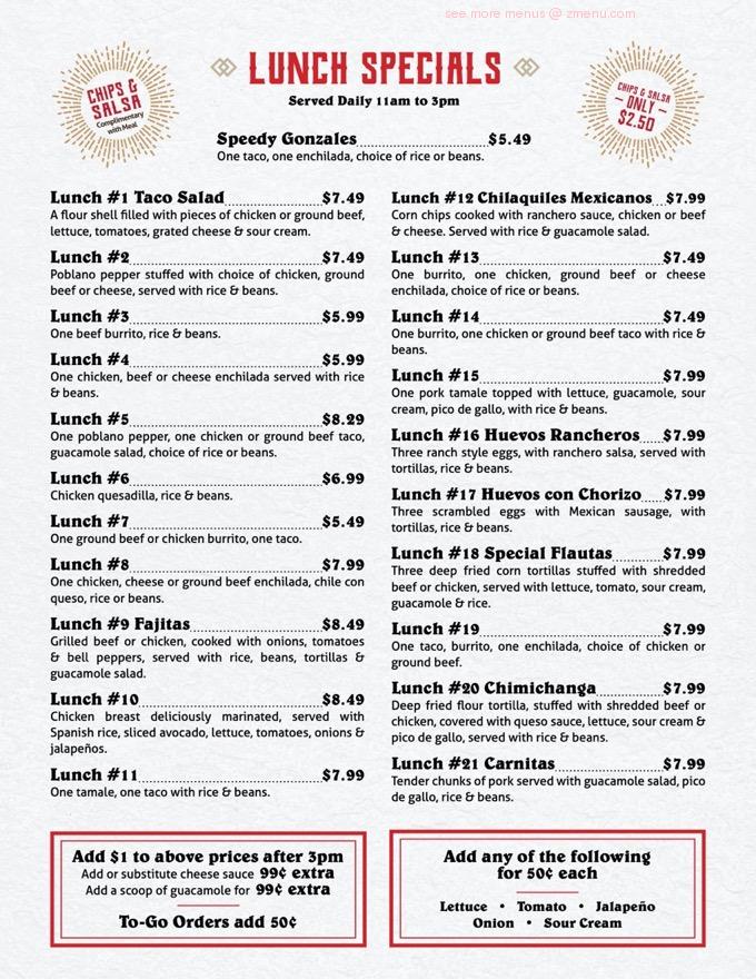Online Menu of El Trio Restaurant, Alma, Arkansas, 72921 Zmenu