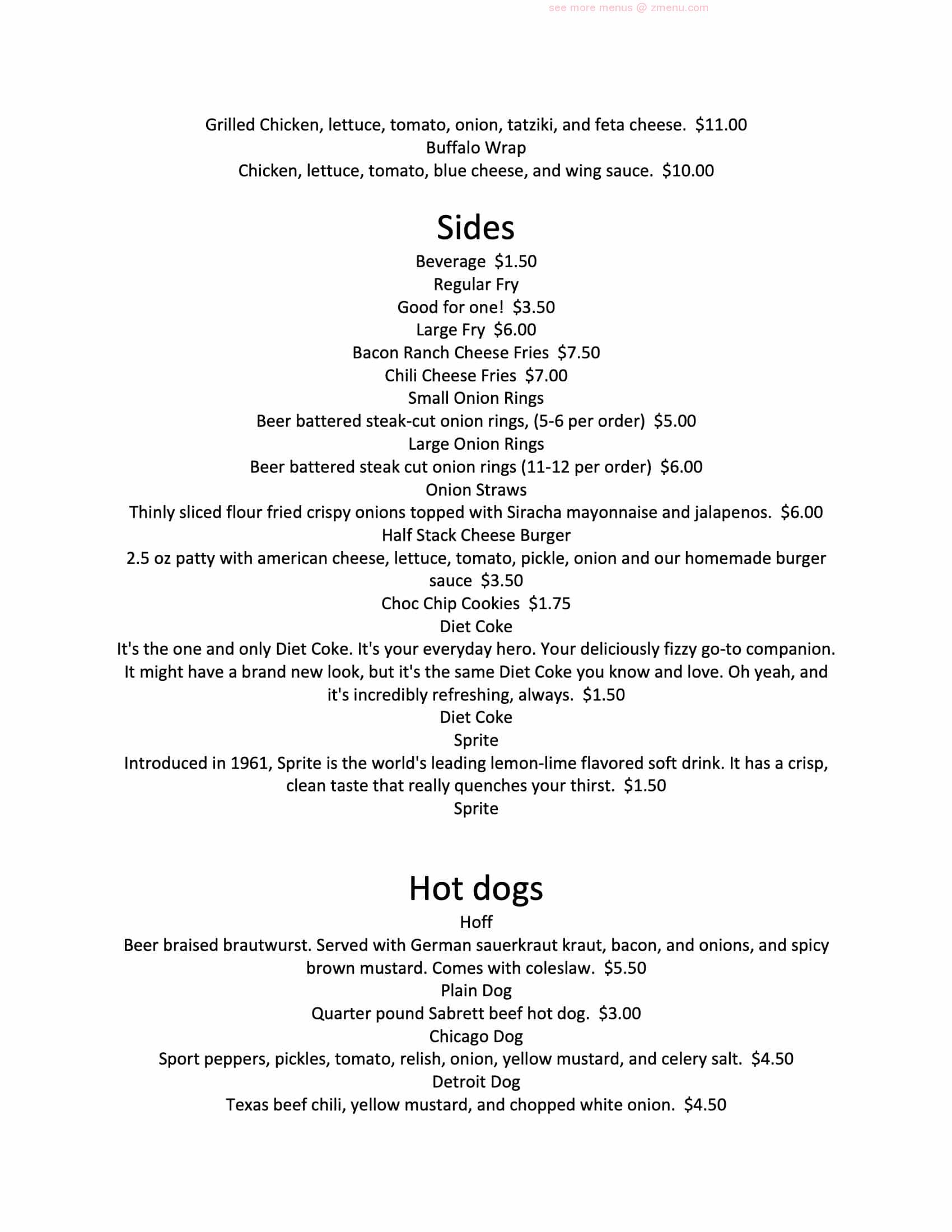 Online Menu of Inferno The Restaurant Restaurant, Sound Beach, New York