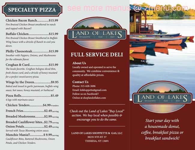 Online Menu of Corner Market Sunoco Restaurant, Theresa, New York