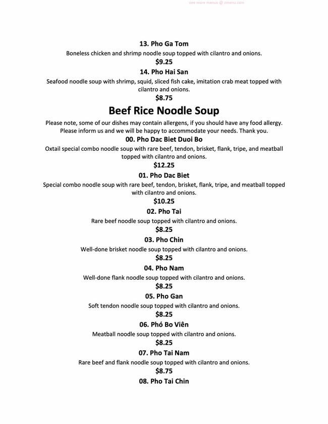 Online Menu of Noodle House Restaurant, Fairfield, California, 94533