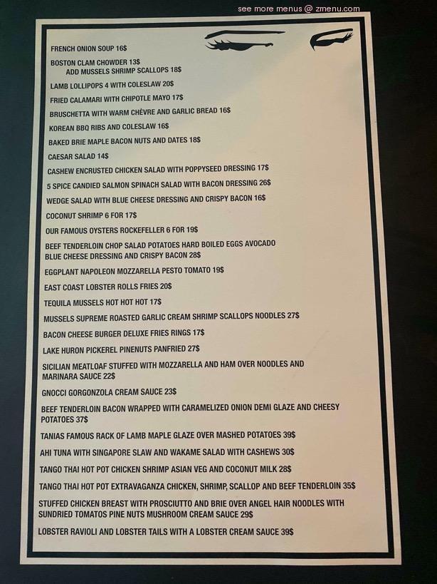 Online Menu of Lolas Lounge Restaurant, Sarnia, Ontario, N7T 2M6 Zmenu