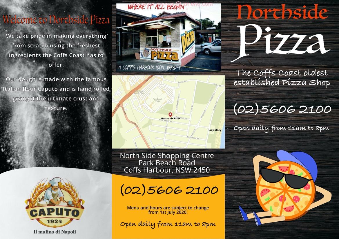 Online Menu of Northside Pizza Restaurant, Coffs Harbour, New South