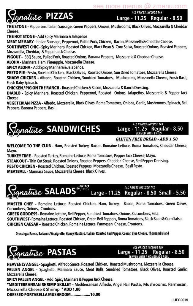 Online Menu of Hot Stone Restaurant, Wynne, Arkansas, 72396 Zmenu