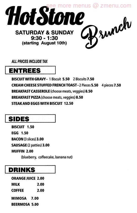 Online Menu of Hot Stone Restaurant, Wynne, Arkansas, 72396 Zmenu