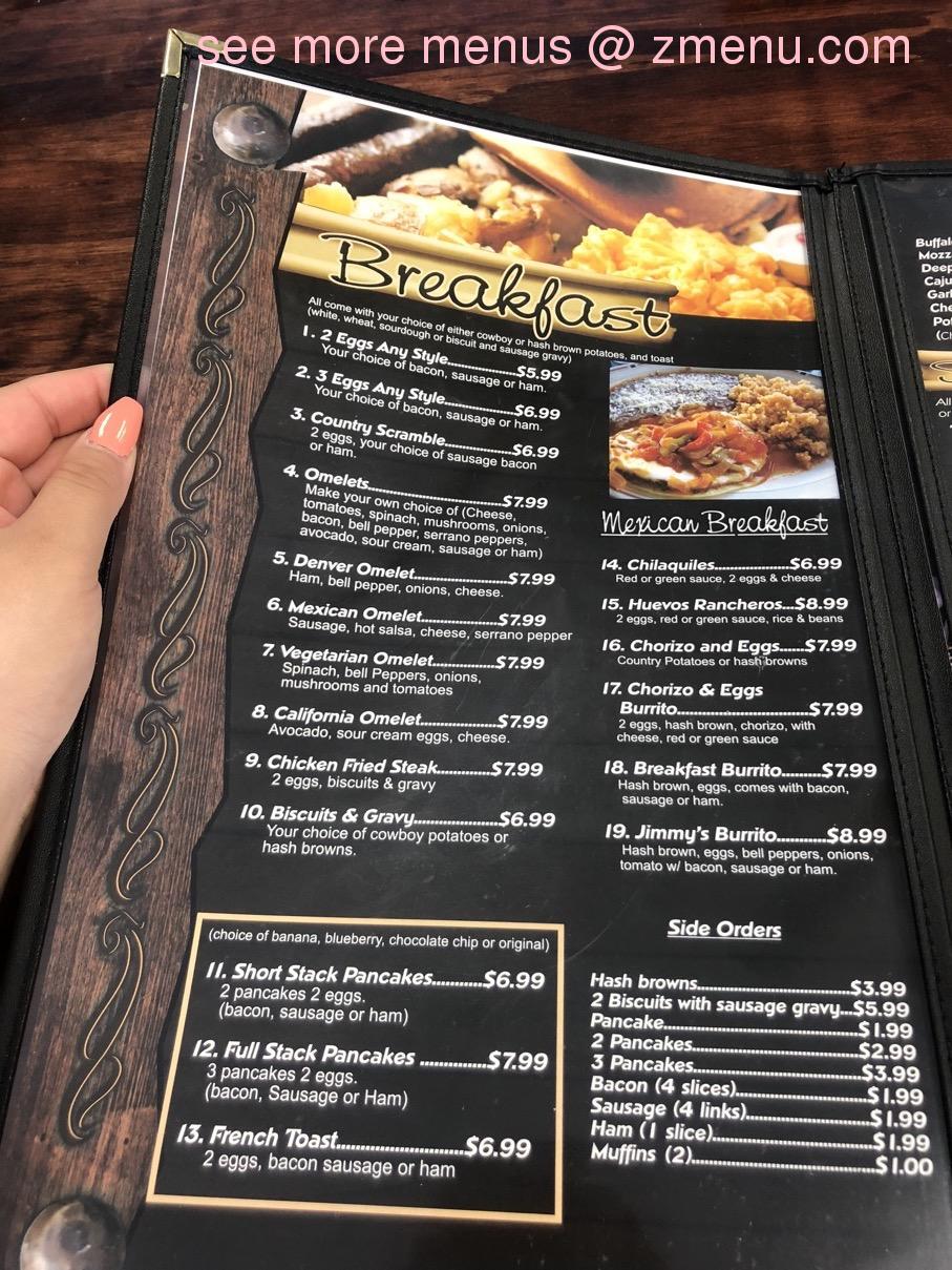 Online Menu of Taft Dining Restaurant, Taft, California, 93268 Zmenu