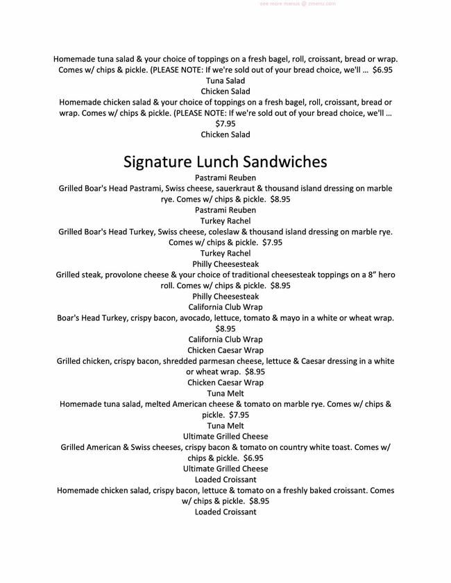 Online Menu of Fast Bagel Restaurant, Somerset, New Jersey, 08873 Zmenu