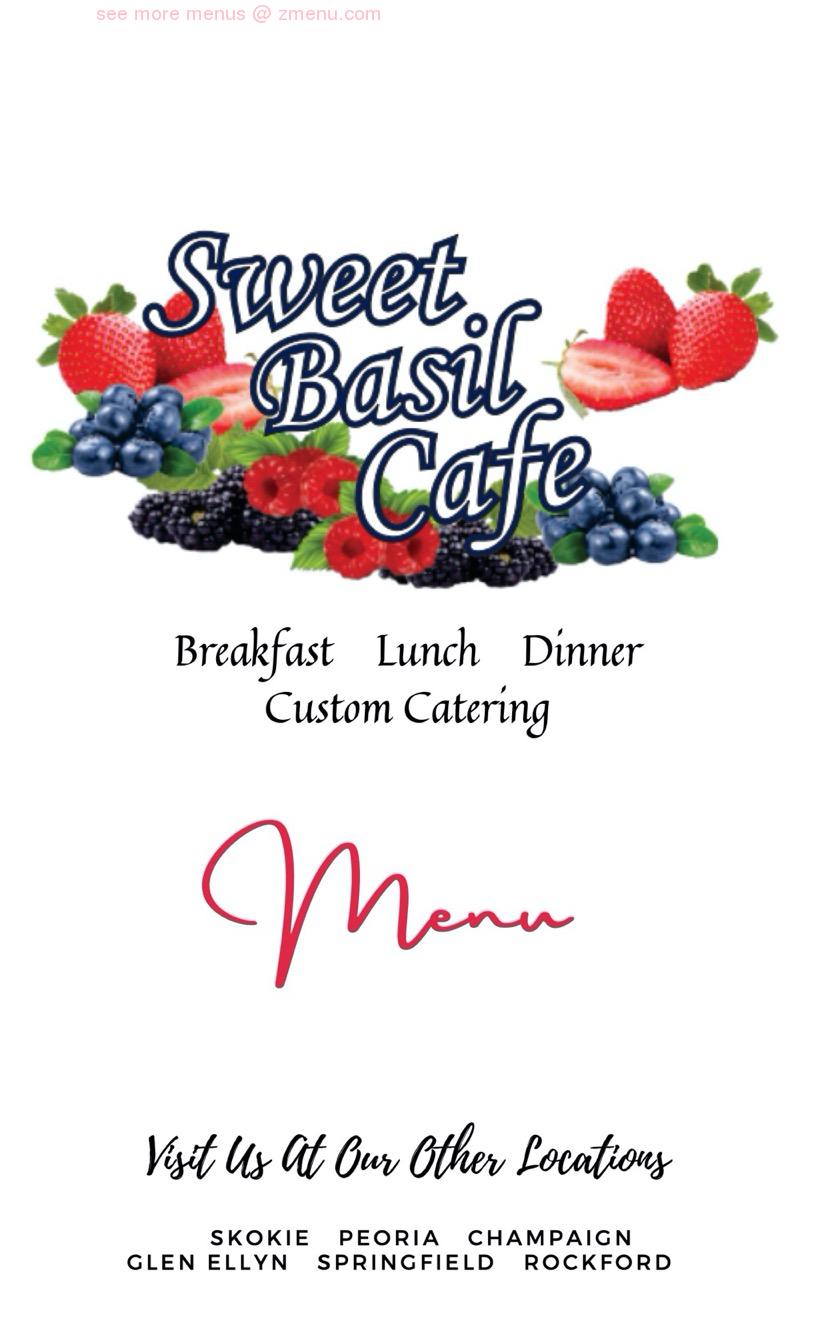 Online Menu of Sweet Basil Cafe of Rockford Restaurant, Rockford