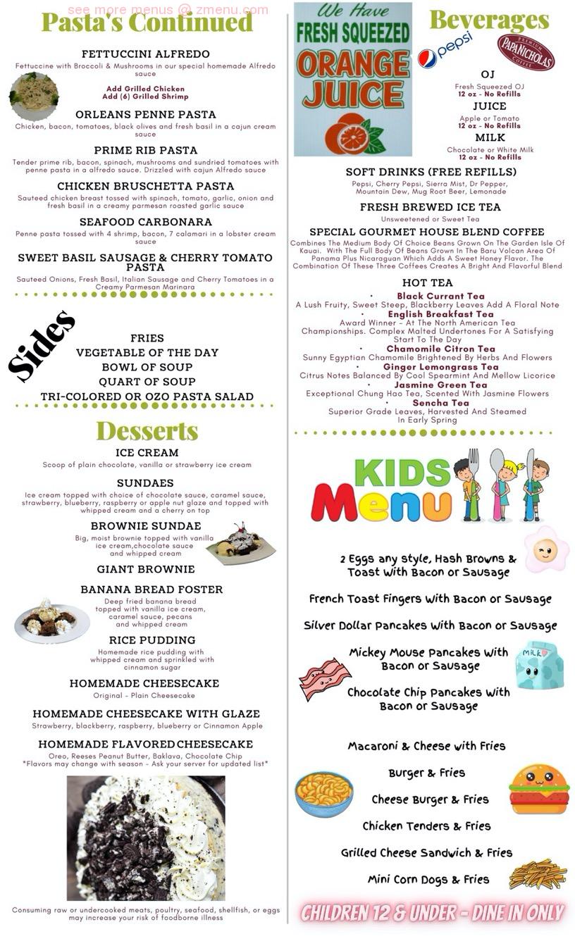 Online Menu of Sweet Basil Cafe of Rockford Restaurant, Rockford