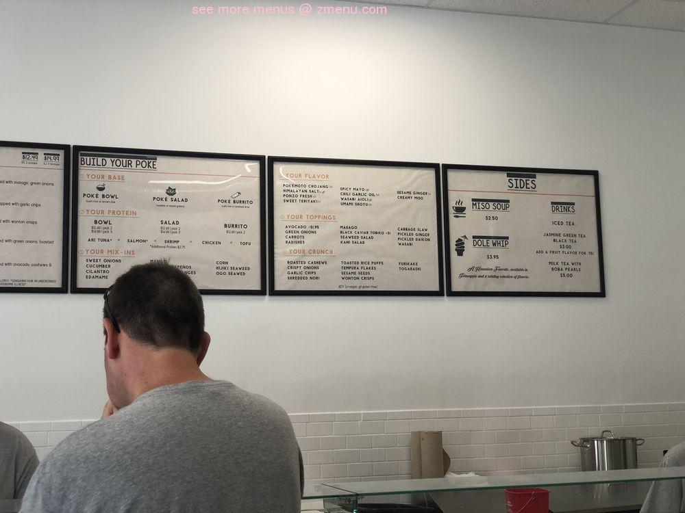 Menu at Pokémoto desserts, Groton