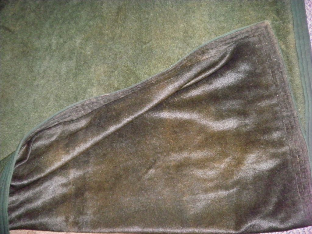 Antique Horse Hide And Wool Carriage Blanket from cameoantiques on