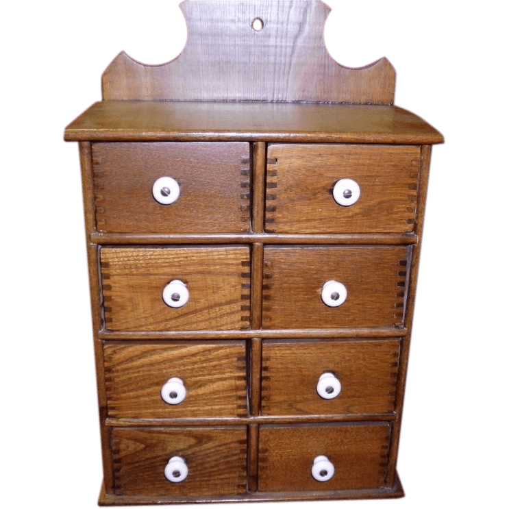 Vintage 8 Drawer Spice from cameoantiques on Ruby Lane