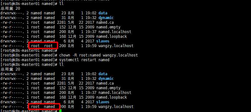 DNS 无法访问 ;; Got SERVFAIL reply from*** ， trying next server（数据配置文件权限导致
