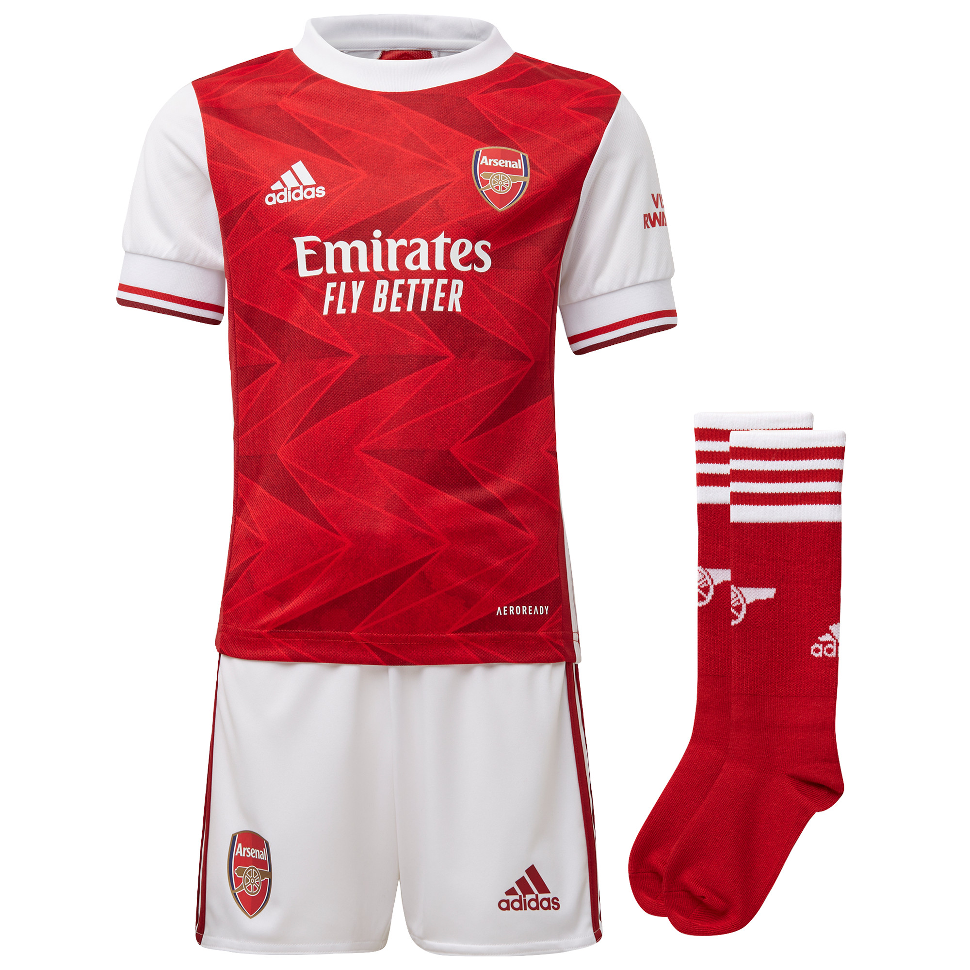 Adidas Kids Arsenal Home Mini Kit 202021 Football Soccer eBay