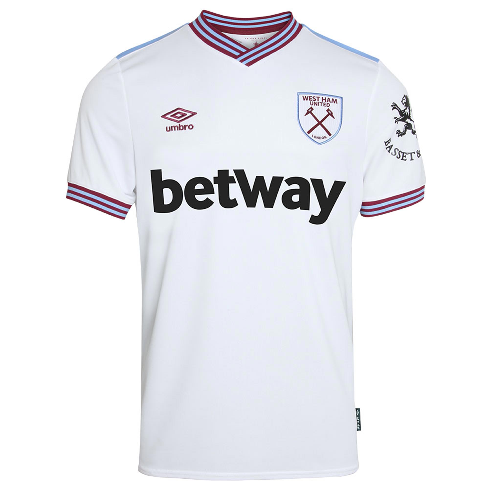 Umbro Official Mens West Ham United FC Away Football Shirt Jersey Top