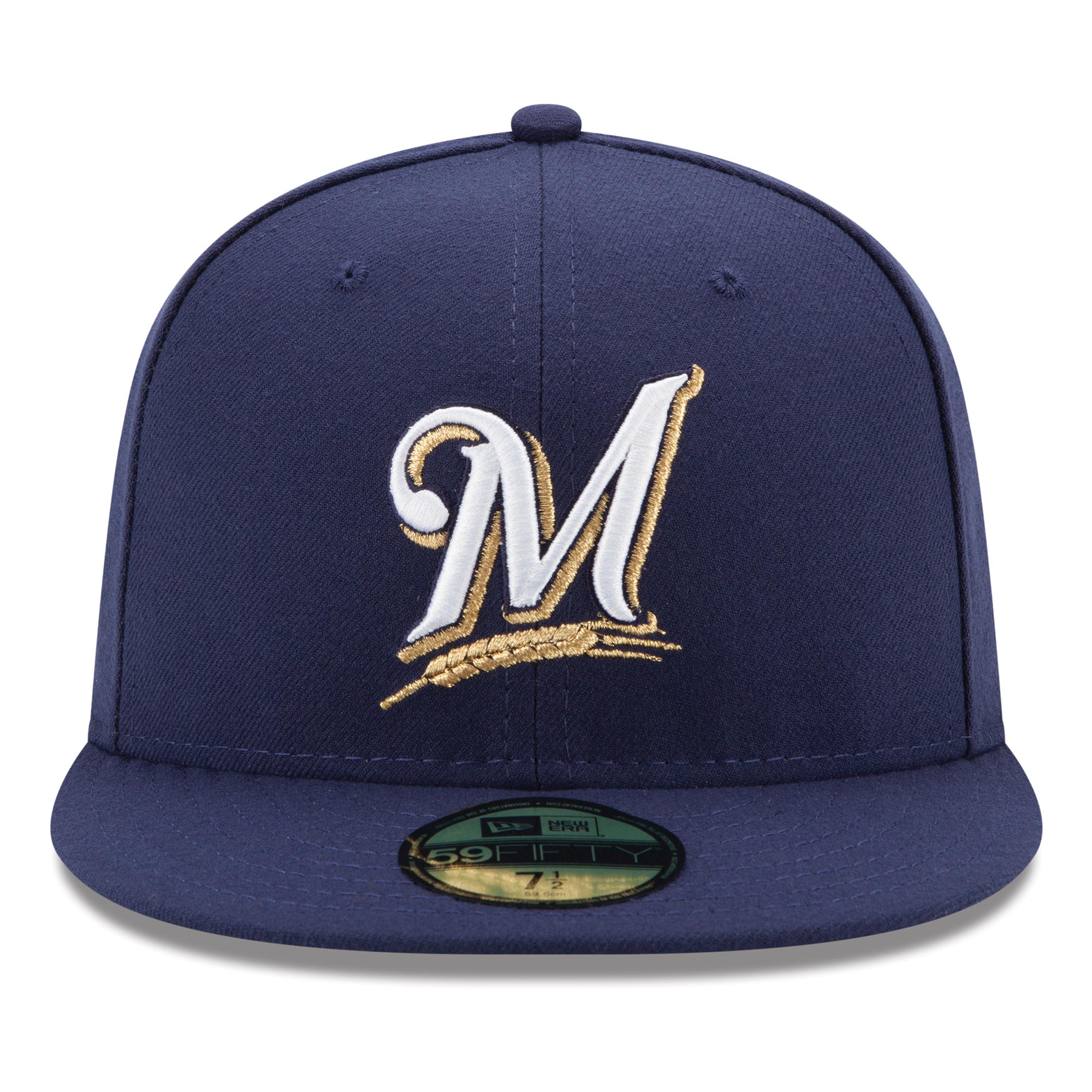 MLB Milwaukee Brewers New Era Authentic On Field 59FIFTY Fitted Cap Hat