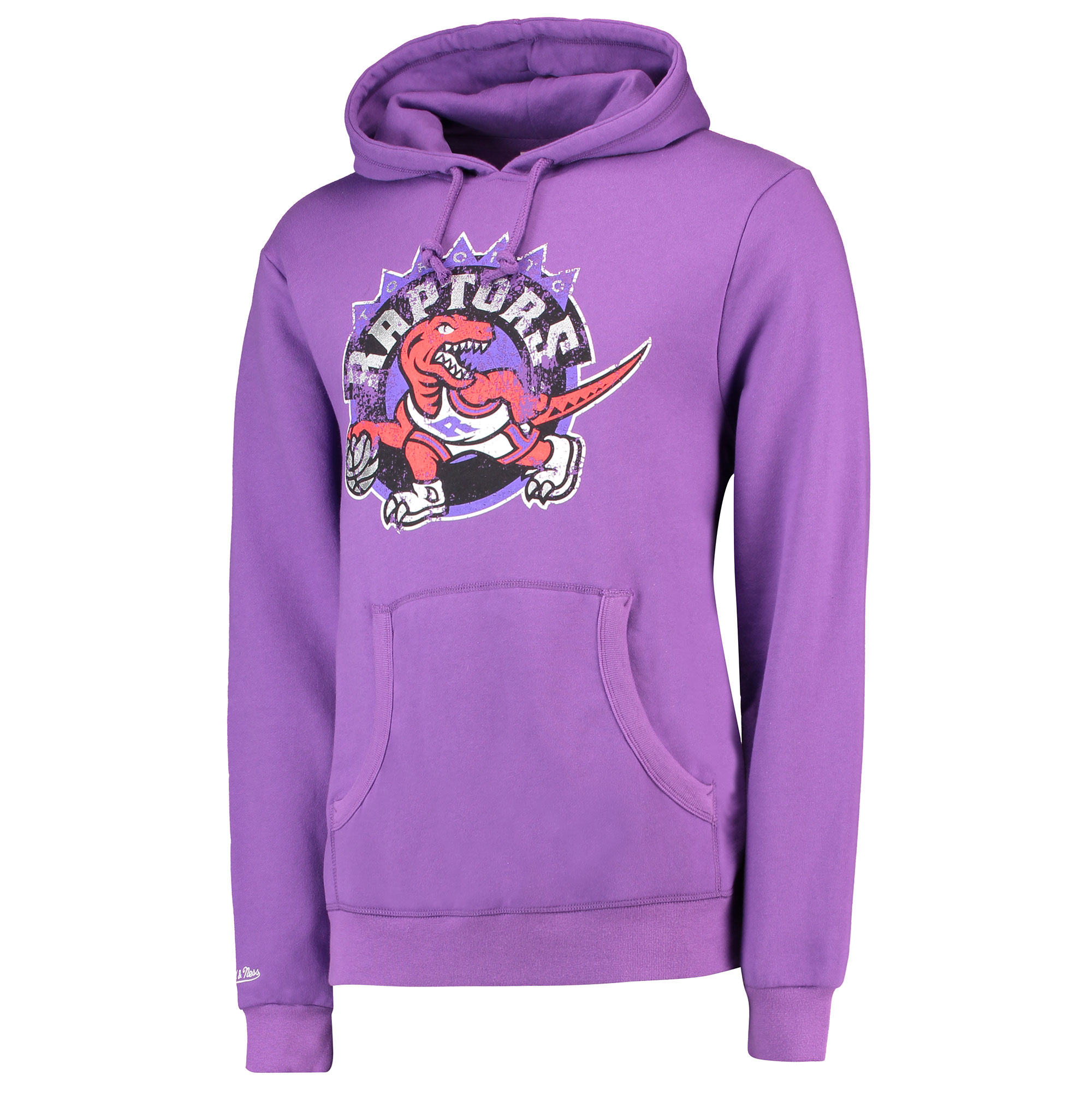 NBA Toronto Raptors Hardwood Classics Distressed Print Hoodie Purple