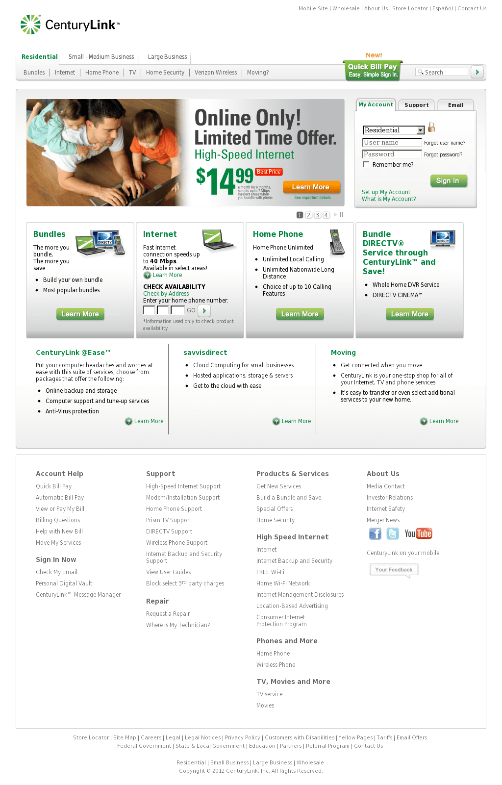 Centurylink Home Page Homemade Ftempo