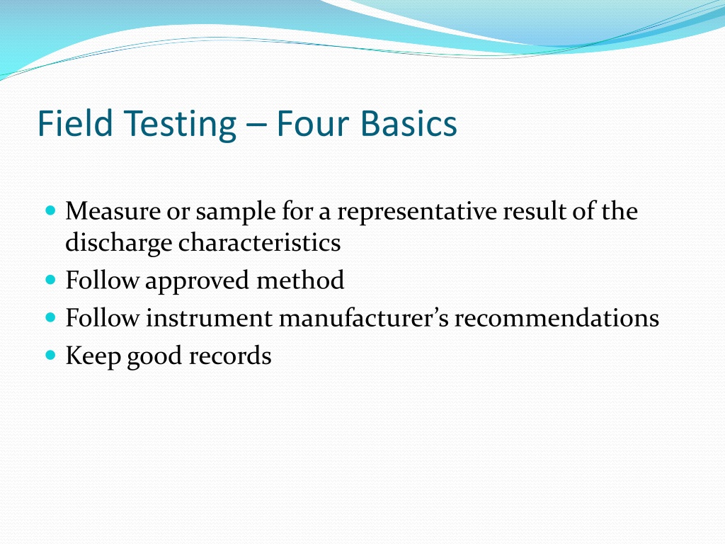 PPT Testing Field Parameters PowerPoint Presentation, free download