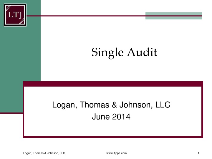 PPT Single Audit PowerPoint Presentation, free download ID1509284