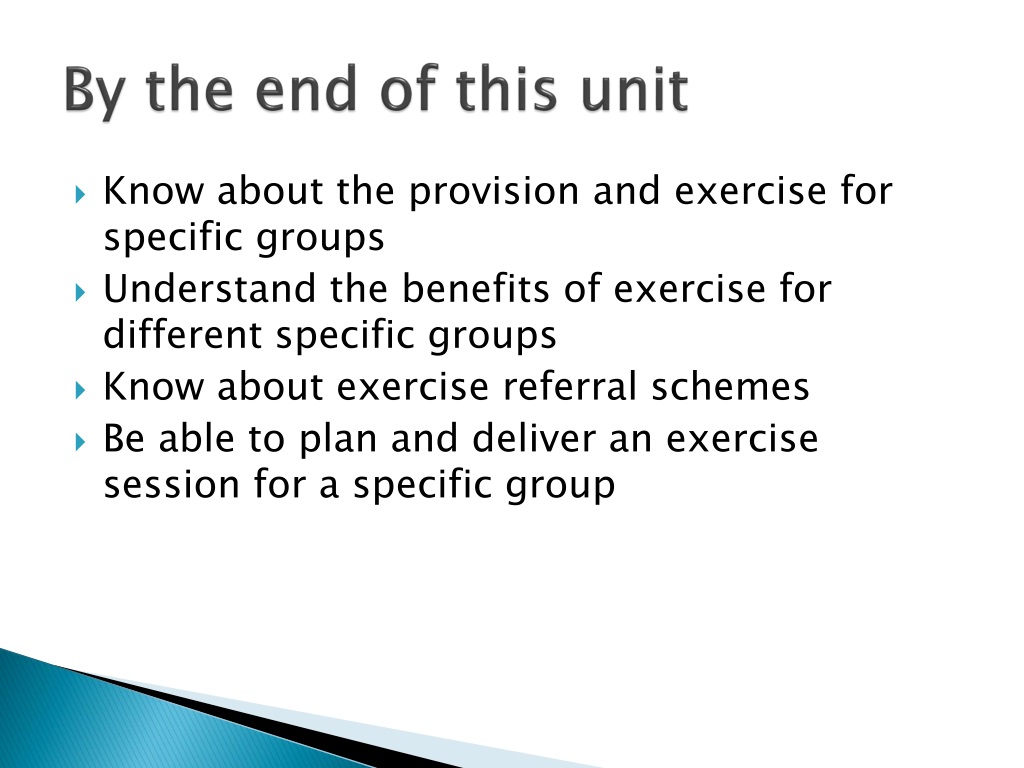PPT Exercise for Specific Groups PowerPoint Presentation, free