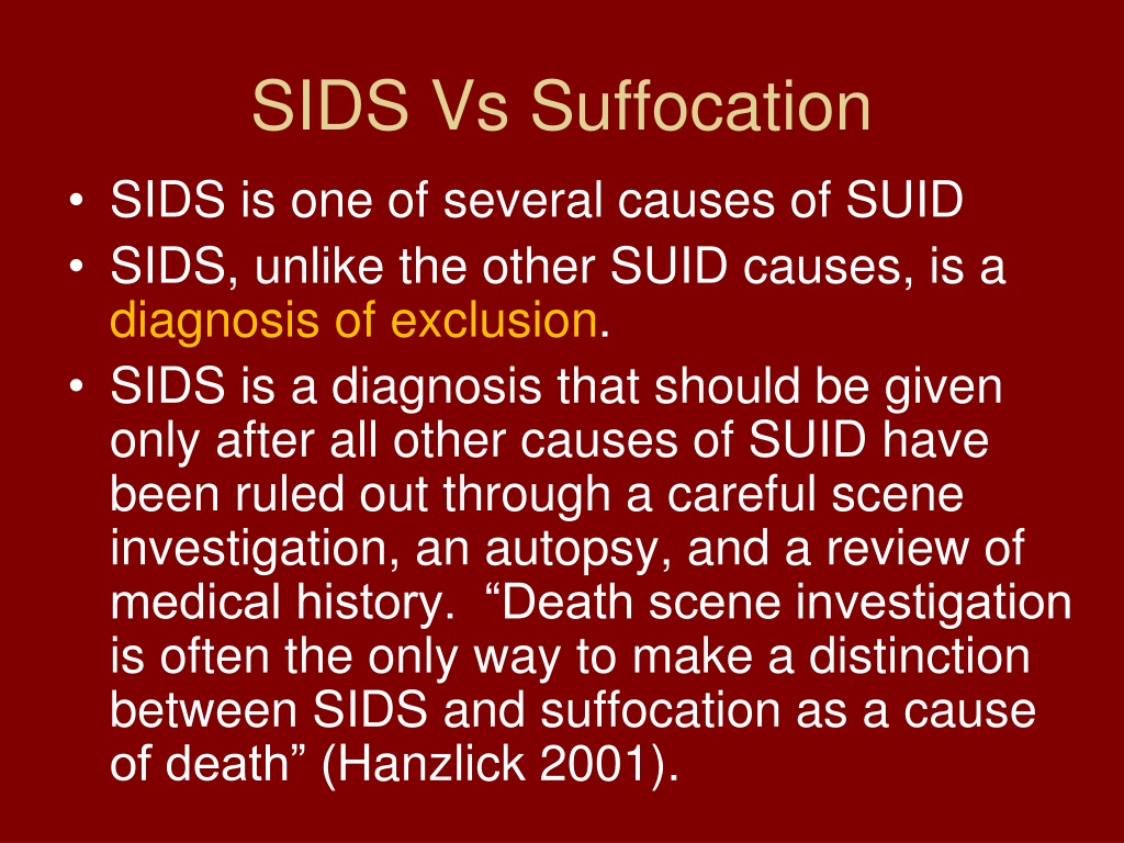 PPT SUID Sudden Unexpected Infant Death Training for EMS and Fire