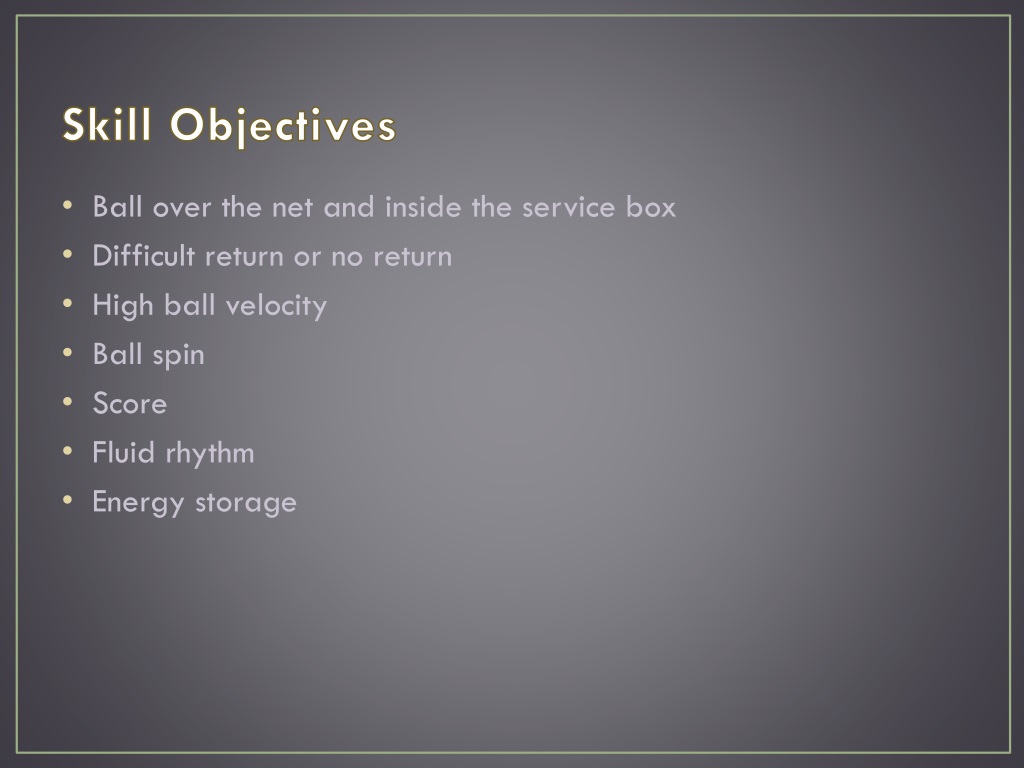 PPT Tennis Serve PowerPoint Presentation, free download ID1519767