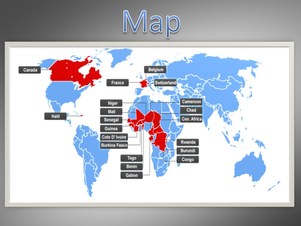 PPT French speaking countries PowerPoint Presentation