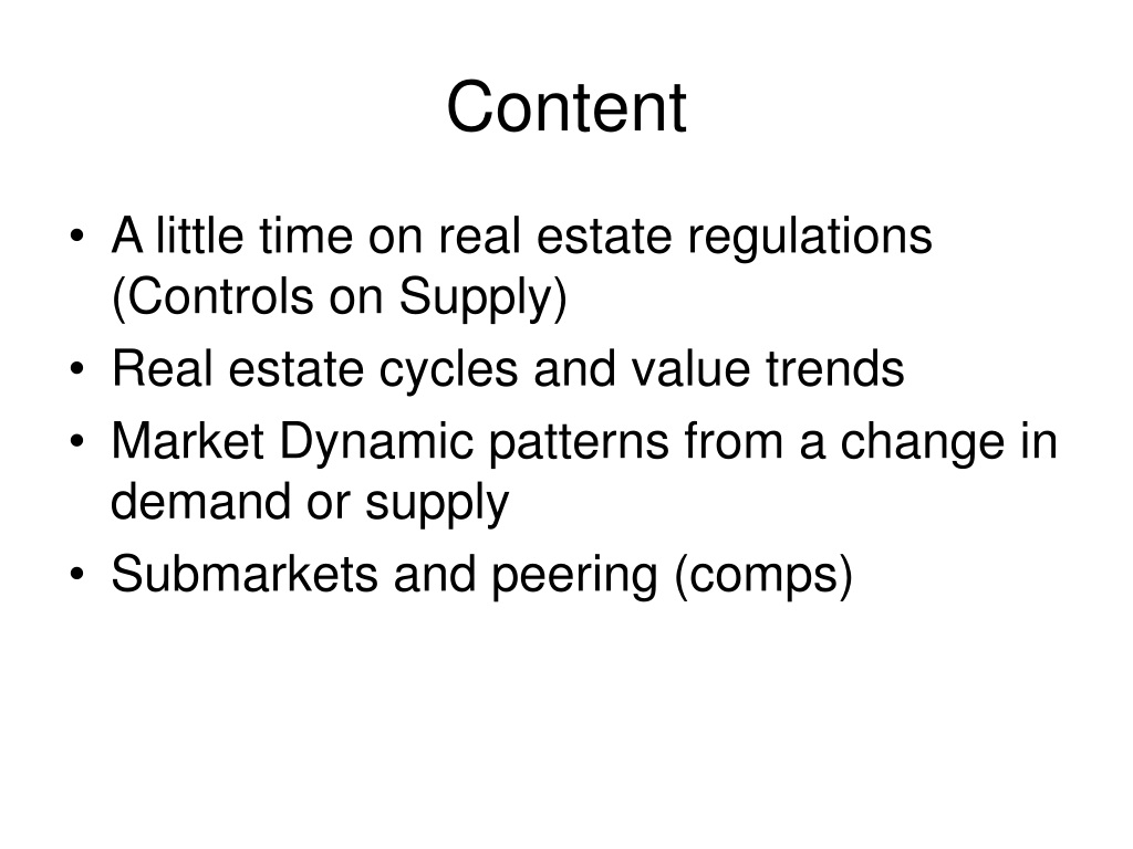 PPT Introduction to Real Estate Market Analysis PowerPoint