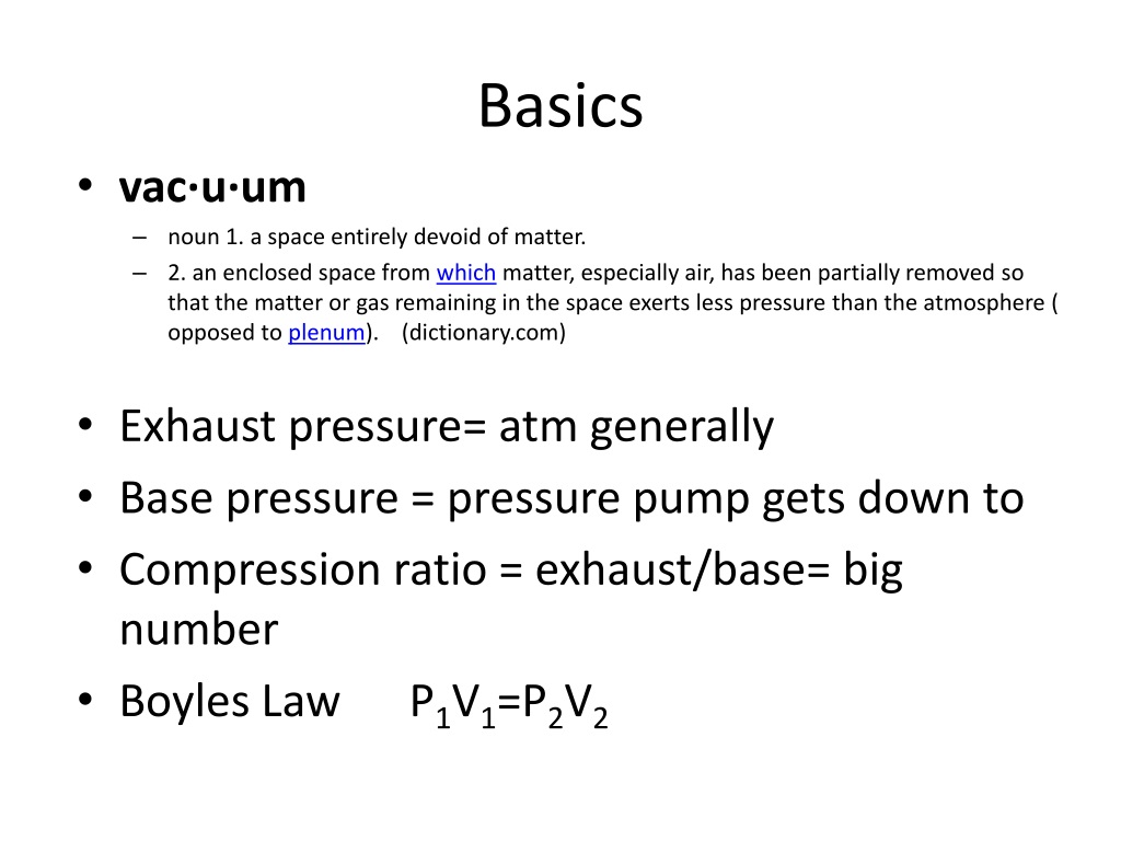 PPT Vacuum Pumps PowerPoint Presentation, free download ID1527868