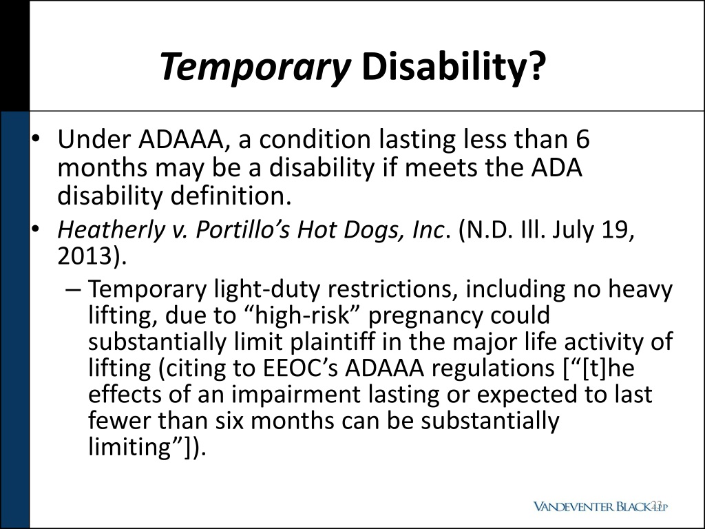 PPT Managing Employee Absences Under the ADA and FMLA PowerPoint Presentation ID1528713