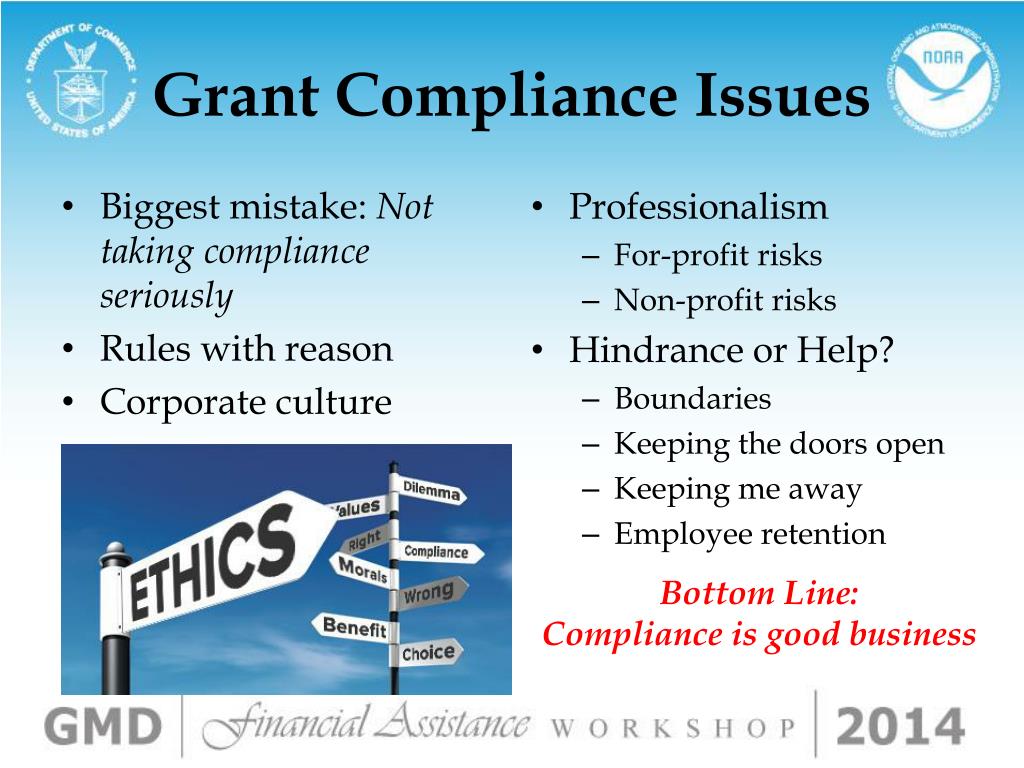 PPT Grant Compliance Risk and Responsibility Daniel Coney Office of