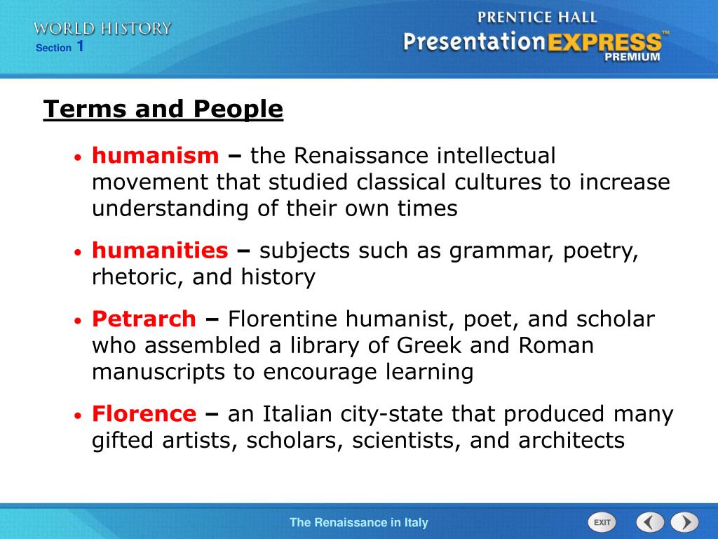 PPT Describe the characteristics of the Renaissance and understand