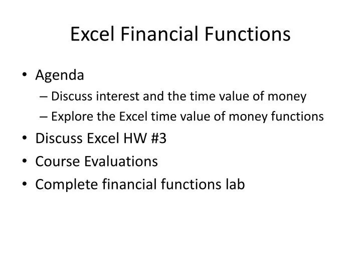 PPT Excel Financial Functions PowerPoint Presentation ID1544102