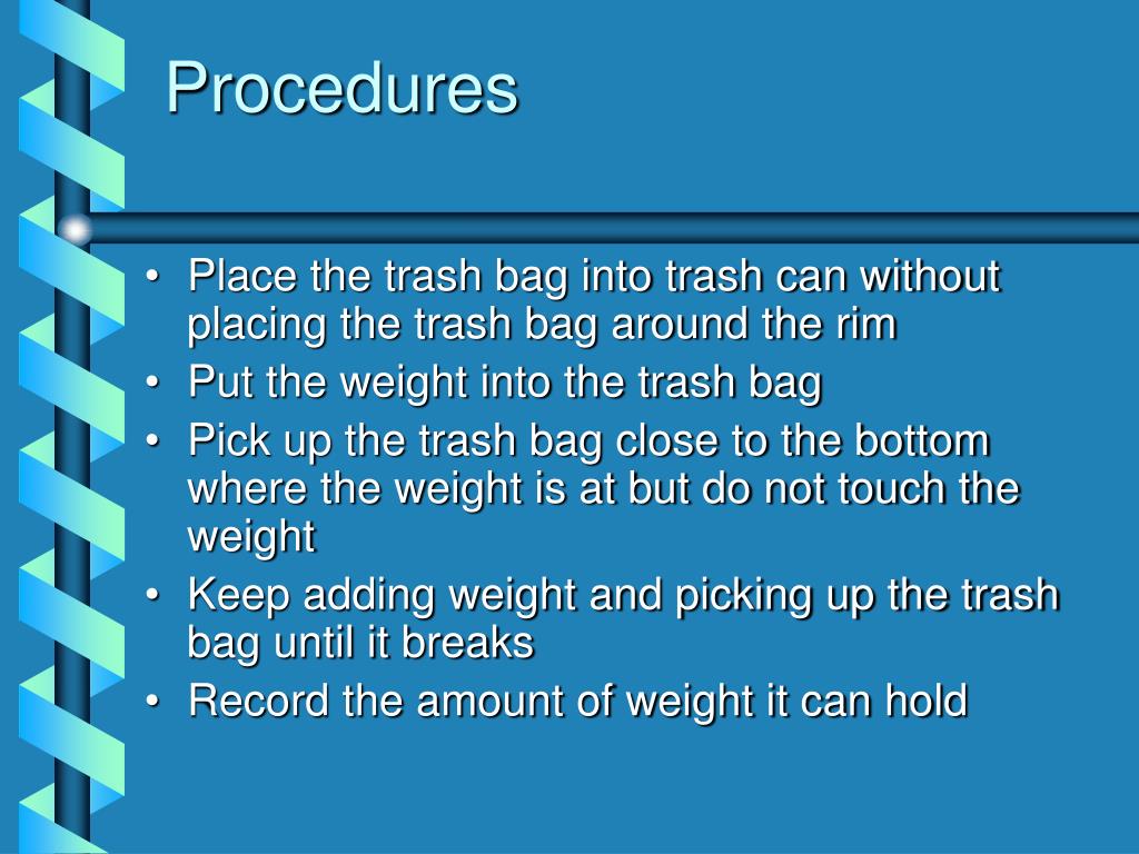 PPT High Density vs. Low Density Trash bags PowerPoint Presentation