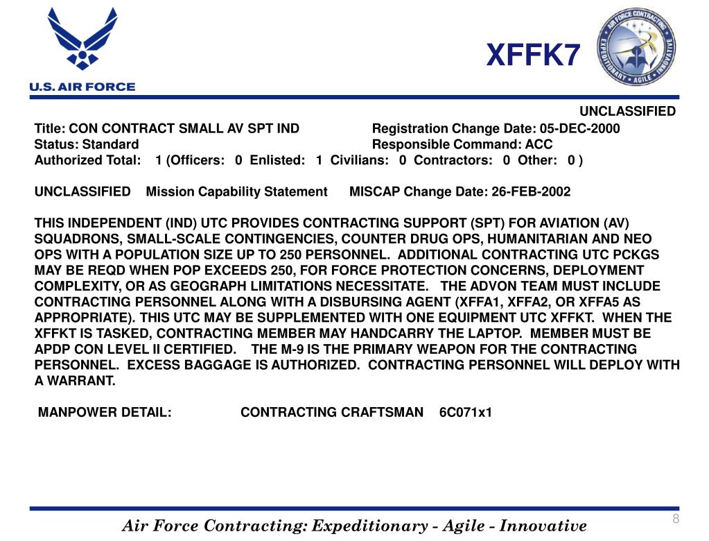 PPT Contracting Personnel UTC Review PowerPoint Presentation, free