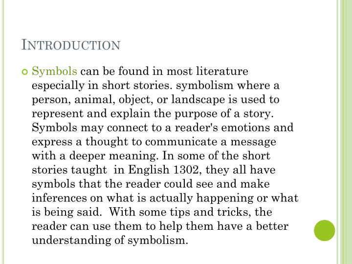 👍 Symbolism in short stories. Examples of Symbolism in Short Story