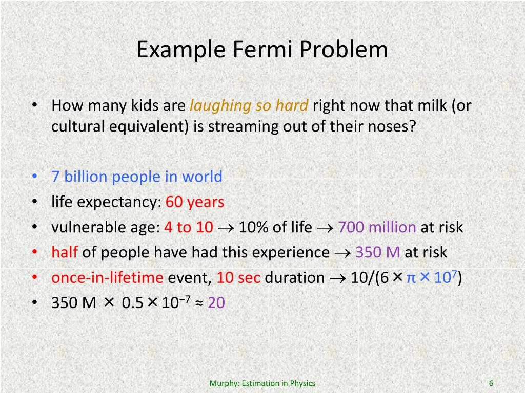 PPT - The Power of Physics Estimation PowerPoint Presentation, free
