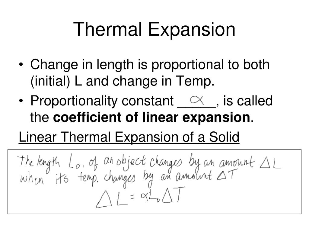 PPT 12.4 Linear Thermal Expansion PowerPoint Presentation, free